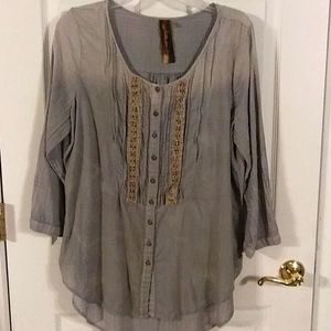 Grey lightweight blouse